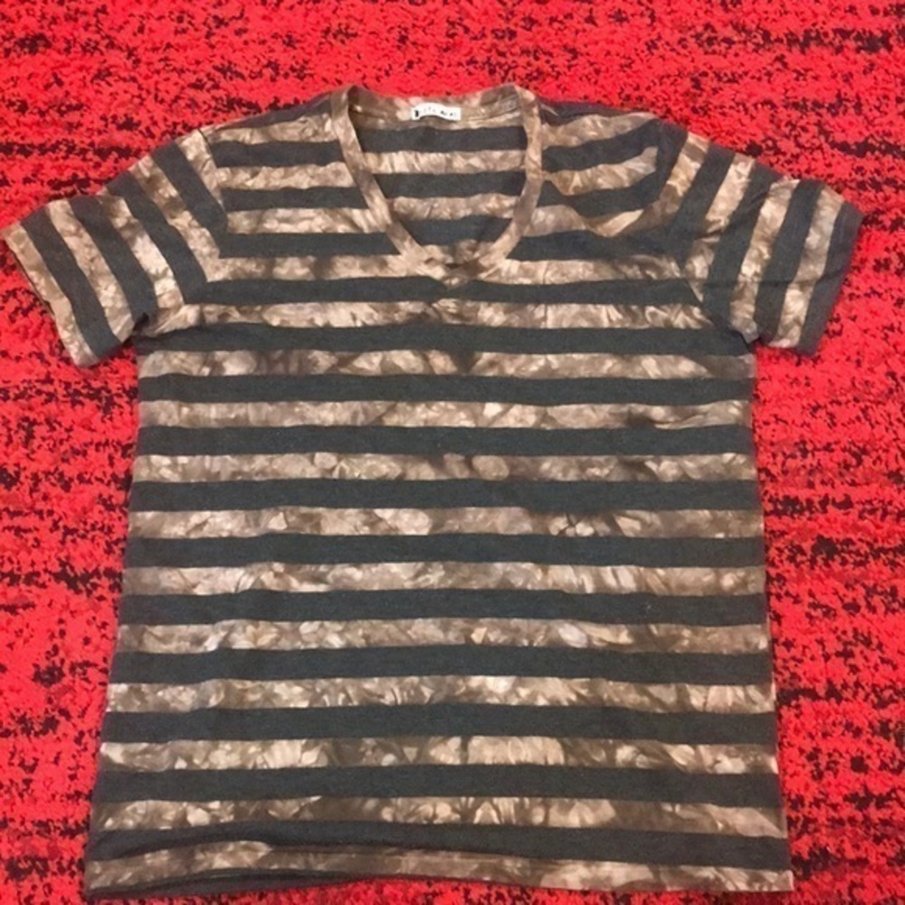 Mens Drift Away Striped V Neck Size Large